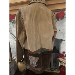 African safari suede jacket